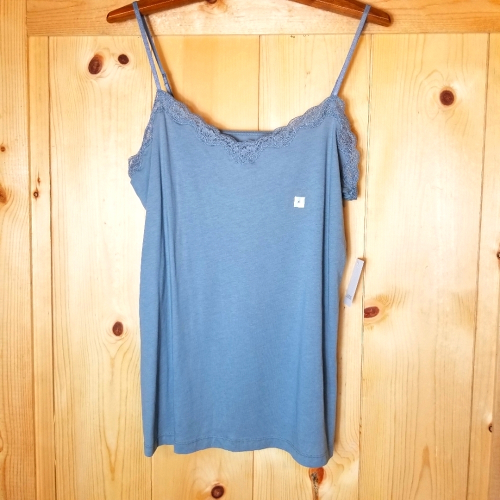 Ann Taylor Loft Lace Trim Adjustable Camisole Tank Top NWT